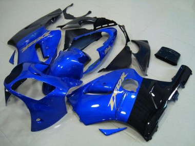 00-01 Blue Black Kawasaki ZX12R Motorcycle Fairings