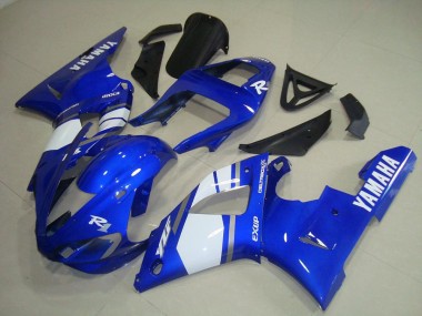 00-01 Blue White Yamaha YZF R1 Motorcycle Fairing