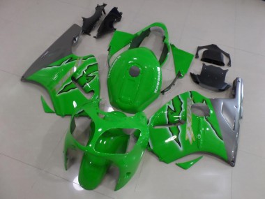 00-01 Green Flame Kawasaki ZX12R Motorcycle Fairings