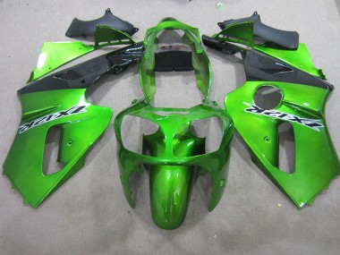 00-01 Green Kawasaki ZX12R Motorcycle Fairings