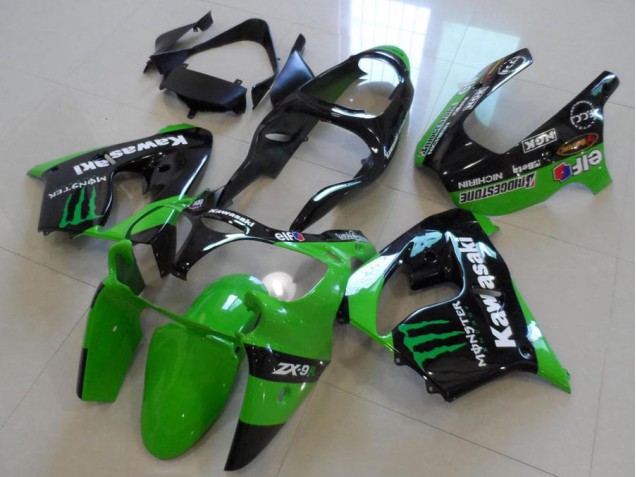 00-01 Green Monster Kawasaki ZX9R Motorcycle Fairings