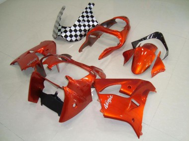 00-01 Orange Kawasaki ZX9R Motorcycle Fairings