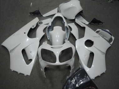 00-01 White Kawasaki ZX12R Motorcycle Fairings