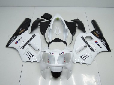 00-01 White Monster Kawasaki ZX12R Motorcycle Fairings