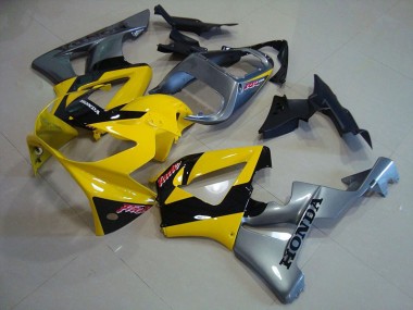 00-01 Yellow Silver Honda CBR900RR 929 Motorcycle Fairings