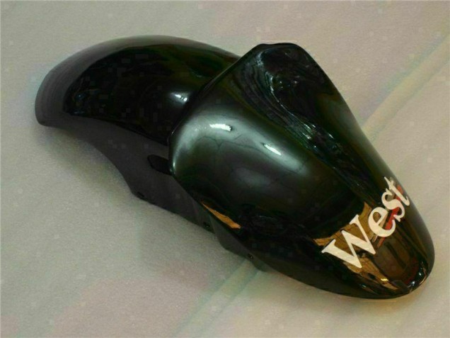 00-02 Black West Ninja Kawasaki ZX6R Motorcycle Fairings