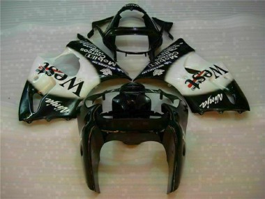 00-02 Black West Ninja Kawasaki ZX6R Motorcycle Fairings