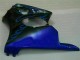 00-02 Black with Blue Flame Kawasaki ZX6R Motorcycle Fairings