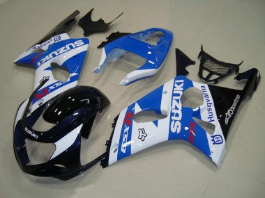 00-02 Blakc Blue White Suzuki GSXR 1000 Motorcycle Fairings