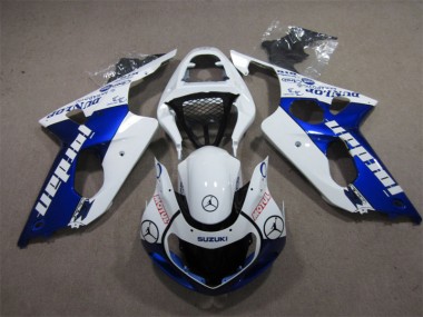 00-02 Blue White Jordan Motul Suzuki GSXR 1000 Motorcycle Fairings