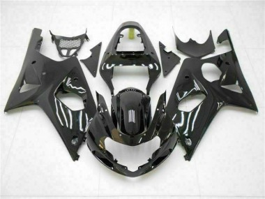 00-02 Glossy Black Suzuki GSXR 1000 Motorcycle Fairings