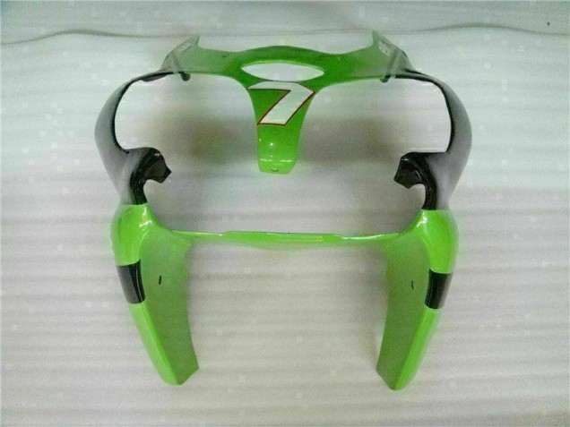 00-02 Green Black Kawasaki ZX6R Full Motorcycle Fairing Kits