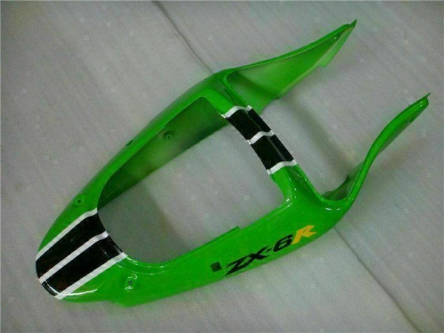 00-02 Green Black Kawasaki ZX6R Motorcycle Fairing & Bodywork