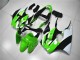 00-02 Green White Black Kawasaki ZX6R Motorcycle Fairings