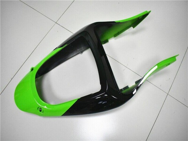 00-02 Green White Black Kawasaki ZX6R Motorcycle Fairings