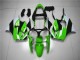 00-02 Green White Black Kawasaki ZX6R Motorcycle Fairings