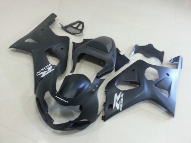 00-02 Matte Black with Silver GSXR Suzuki GSXR 1000 Motorcycle Fairings