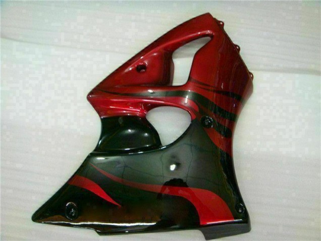 00-02 Red Black Kawasaki ZX6R Motorcycle Fairings