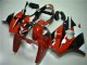 00-02 Red Black White Kawasaki ZX6R Motorcycle Fairings