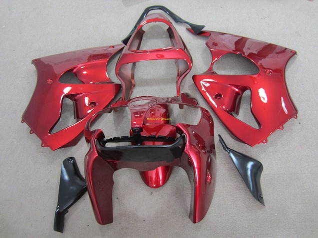 00-02 Red Kawasaki ZX6R Motorcycle Fairings