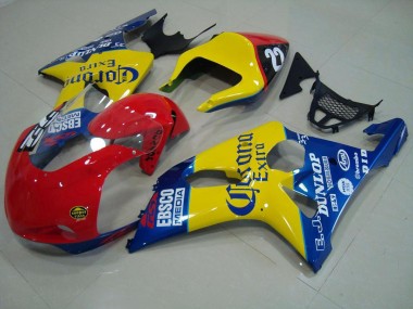 00-02 Red Yellow Blue Corona Race Suzuki GSXR 1000 Motorcycle Fairings