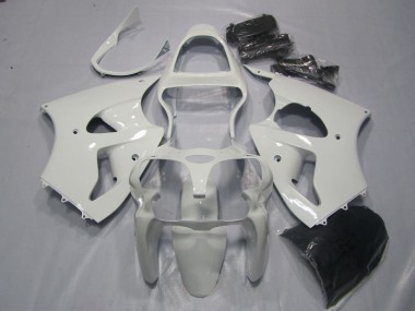 00-02 White Kawasaki ZX6R Motorcycle Fairing