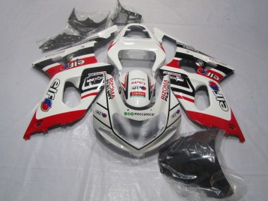 00-02 White Red Rizoma Playboy Suzuki GSXR 1000 Motorcycle Fairings