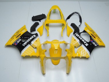 00-02 Yellow Arrow Kawasaki ZX6R Motorcycle Fairings