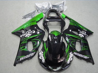 01-03 Black Green Corona Extra Suzuki GSXR 600 Motorcycle Fairings