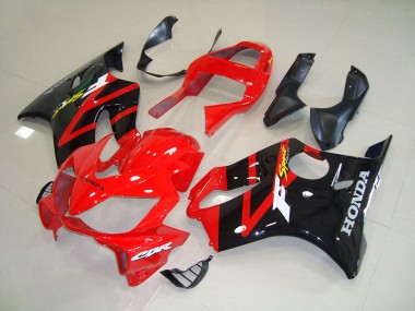 01-03 Black Red Honda CBR600 F4i Motorcycle Fairings