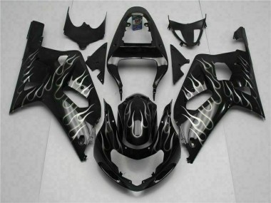 01-03 Black Suzuki GSXR 600/750 Motorcycle Bodywork