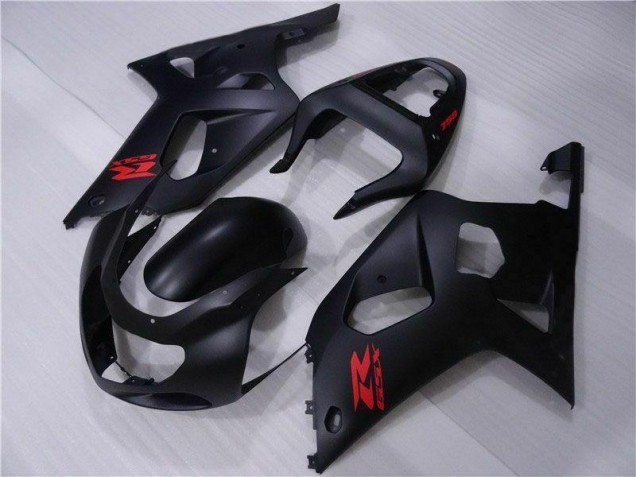 01-03 Black Suzuki GSXR 600/750 Motorcycle Fairing Kits