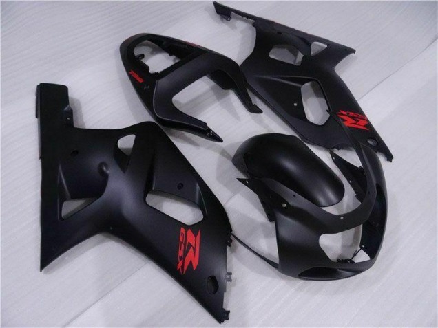 01-03 Black Suzuki GSXR 600/750 Motorcycle Fairing Kits