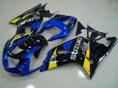 01-03 Blue Black Suzuki GSXR 750 Motorcycle Fairings