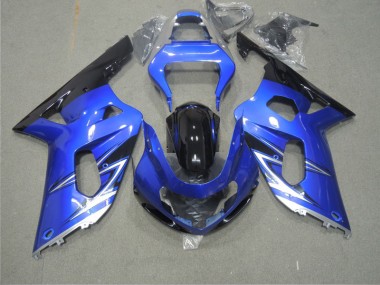 01-03 Blue Suzuki GSXR 600 Motorcycle Fairings