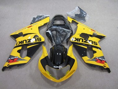 01-03 Yellow Black Suzuki GSXR 600 Motorcycle Fairings