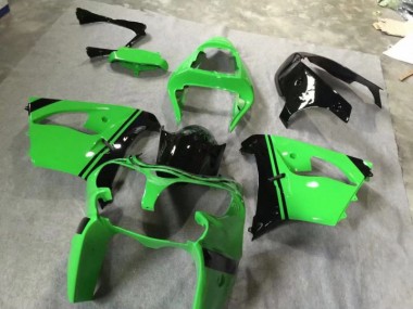 02-03 Green Glossy Black Kawasaki ZX9R Motorcycle Fairings