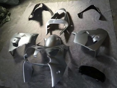 02-03 Silver Glossy Black Kawasaki ZX9R Motorcycle Fairing