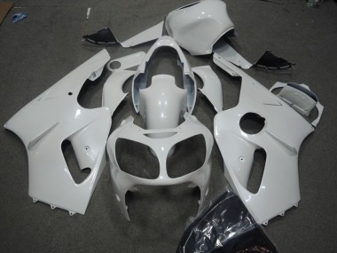 02-06 White Kawasaki ZX12R Motorcycle Fairings