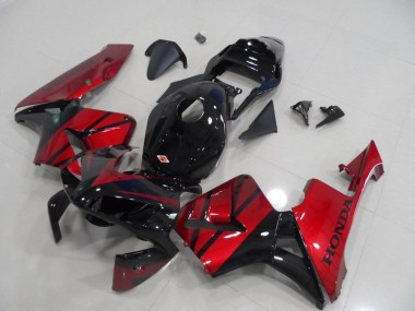 03-04 Black Candy Red Honda CBR600RR Motorcycle Fairings