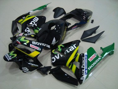 03-04 Black Movistar Honda CBR600RR Motorcycle Fairings