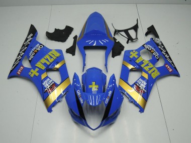 03-04 Blue Rizla Suzuki GSXR 1000 Motorcycle Fairings