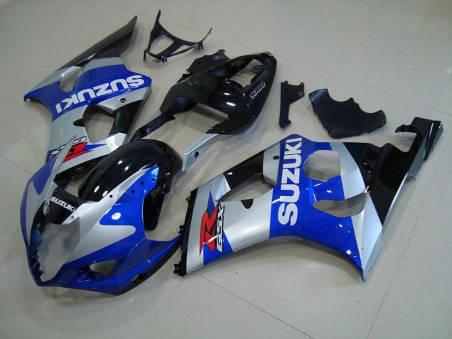 03-04 Blue Silver Suzuki GSXR 1000 Motorcycle Fairings