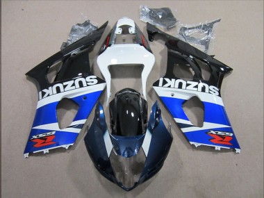 03-04 Blue White Decal Suzuki GSXR 1000 Motorcycle Fairings