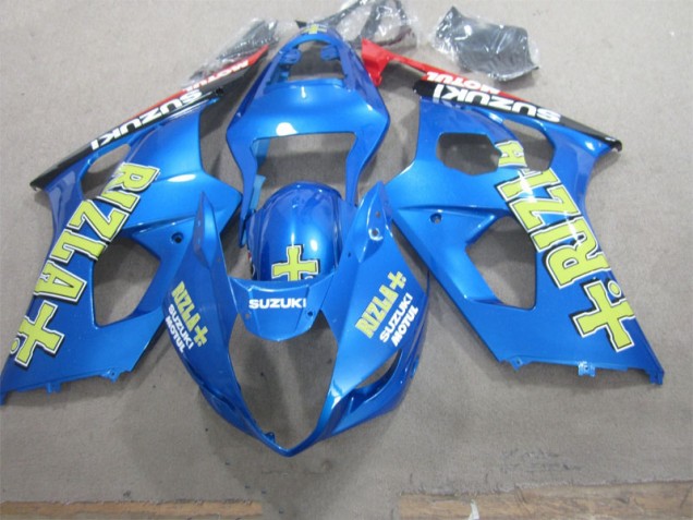 03-04 Blue Yellow Rizla Suzuki GSXR 1000 Motorcycle Fairings