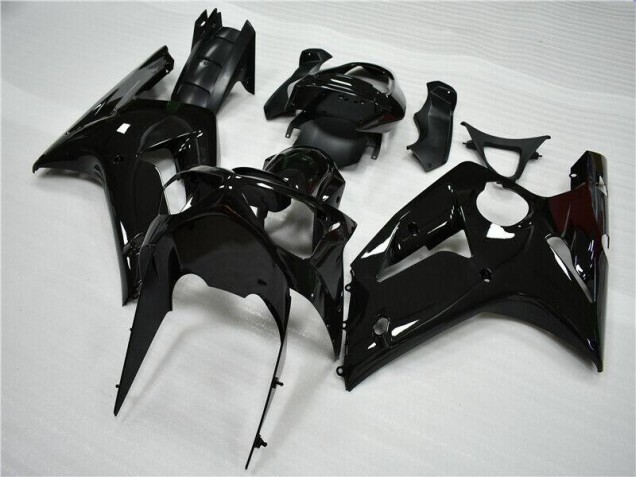 03-04 Glossy Black Kawasaki ZX6R Motorcycle Fairings