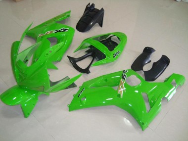 03-04 Green Kawasaki ZX6R Motorcycle Fairings