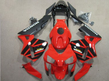 03-04 Red Black Honda CBR600RR Motorcycle Fairing