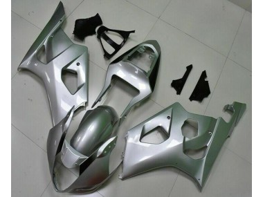 03-04 Silver Suzuki GSXR 1000 Motorcycle Fairing Kits