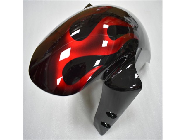 03-05 Black Red Flame Yamaha YZF R6 Motorcycle Fairings